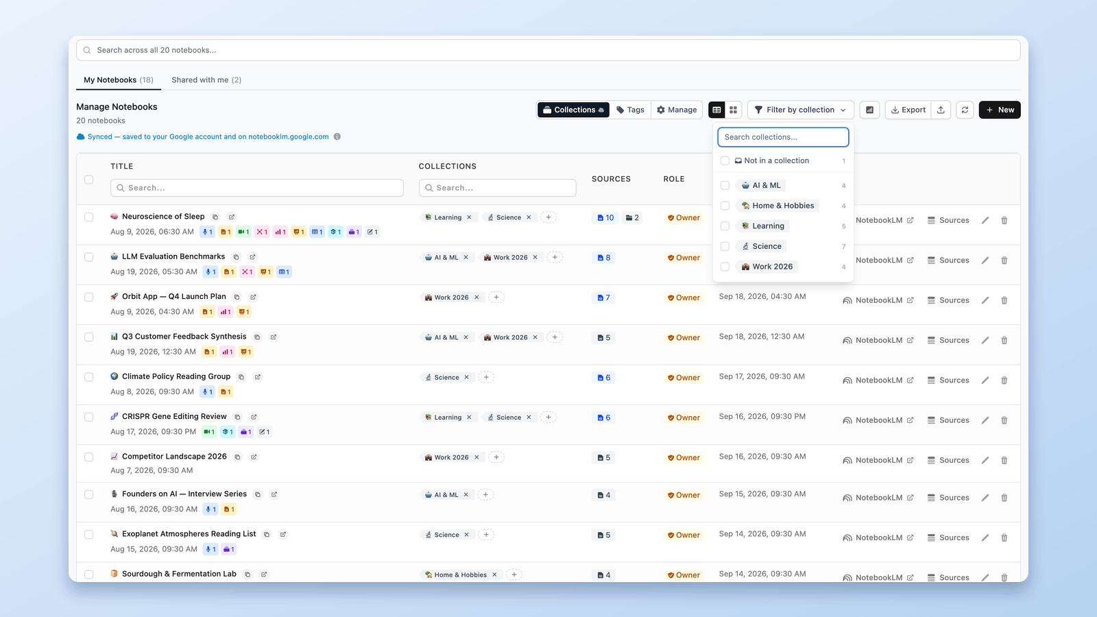 NotebookLM Tags vs Collections: Which to Use (+ 1-Click Convert)