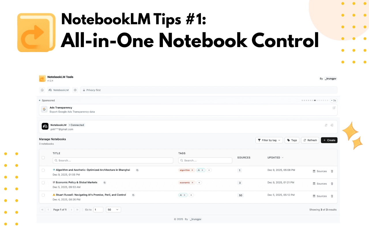 NotebookLM Tags vs Collections: Which to Use (+ 1-Click Convert)